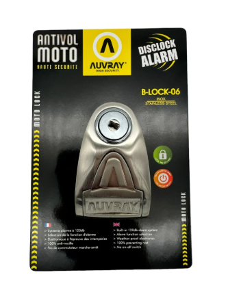 Auvray B-Lock 06 Alarmlı Disk Kilidi: Motosikletinizin Güvenliği İçin En İyi Seçim