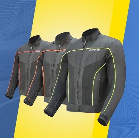Serin Yolculuklar İçin Prosev Roadicon Fileli Yazlık Motosiklet Montu