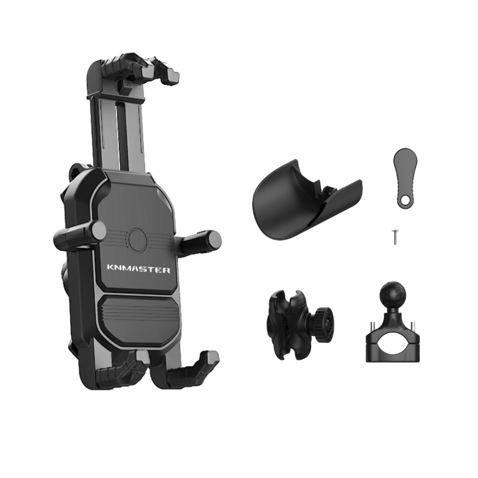 KNMaster TT-830 Titreşim Önleyicili Motosiklet Telefon Tutucu
