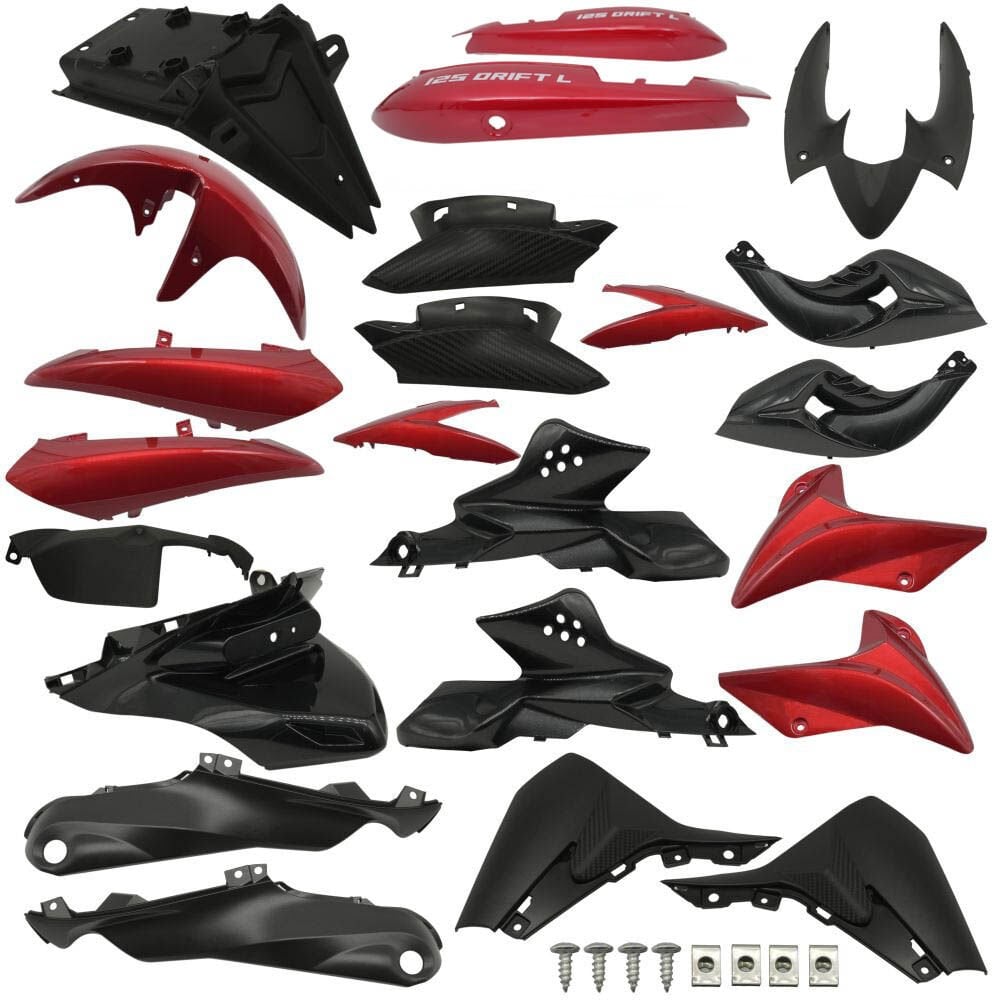 Mondial Drift 125 L Kırmızı Kaporta Seti (Komple)