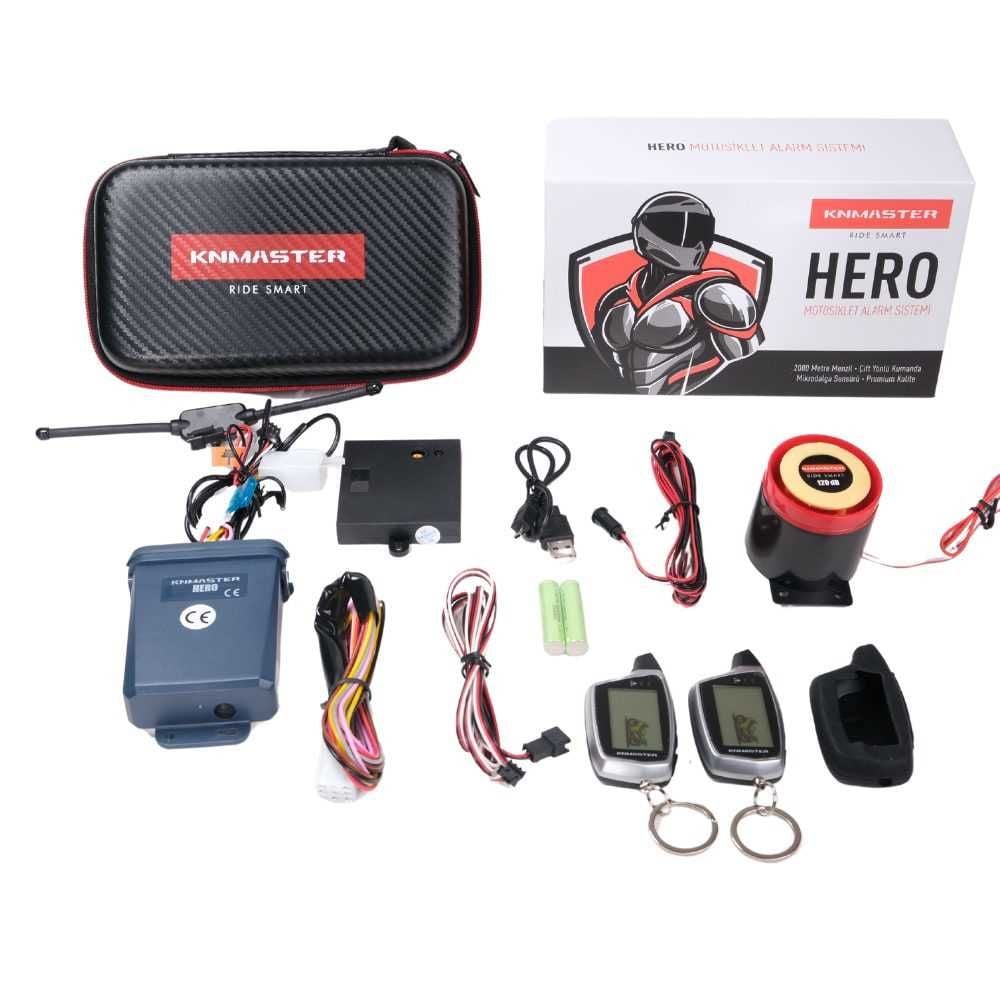 Knmaster Hero Çift Yönlü Motosiklet Alarm Sistemi