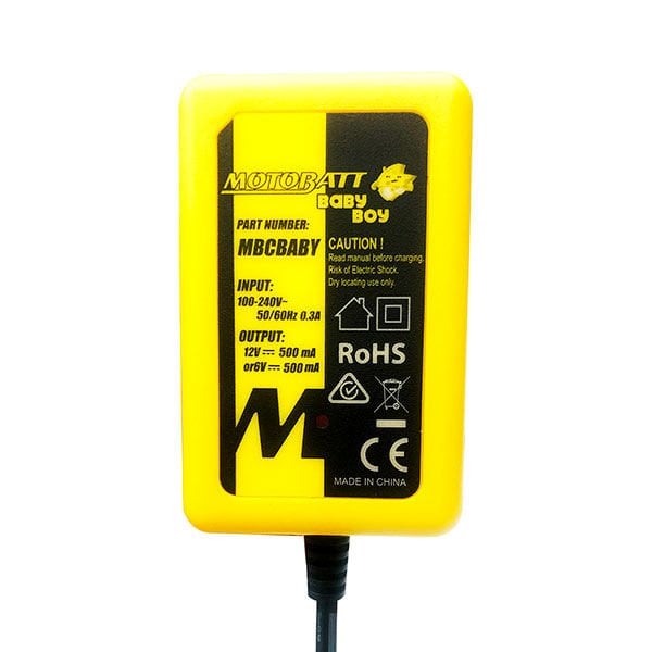 Motobatt MBCBABY Akü Şarj Cihazı 500mA 6v-12v