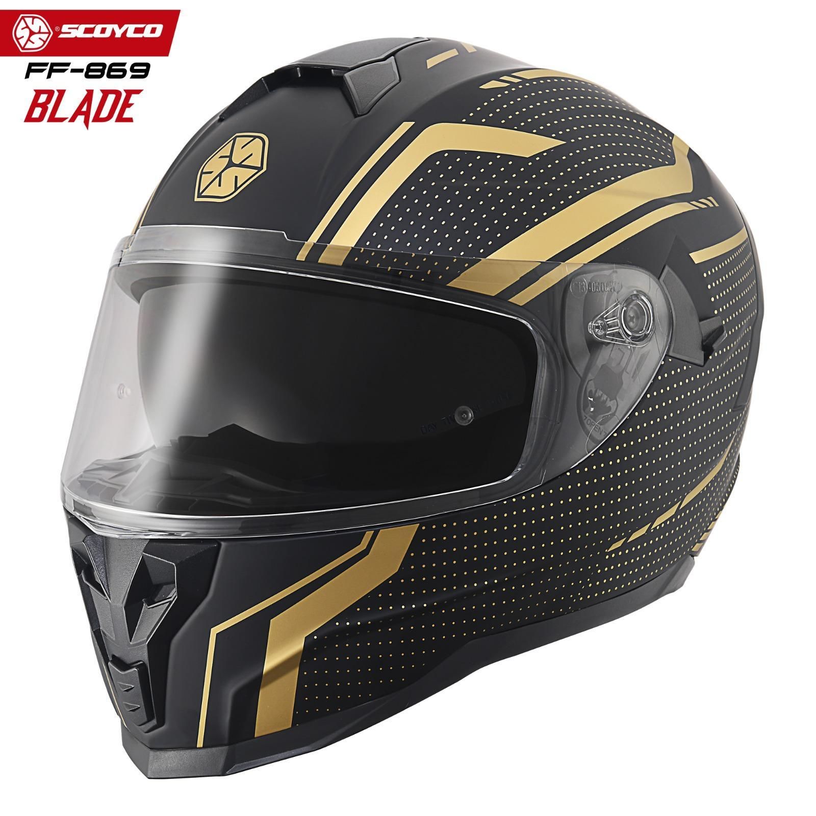Scoyco Motosiklet Kaskı 869 Blade Tam Kapalı