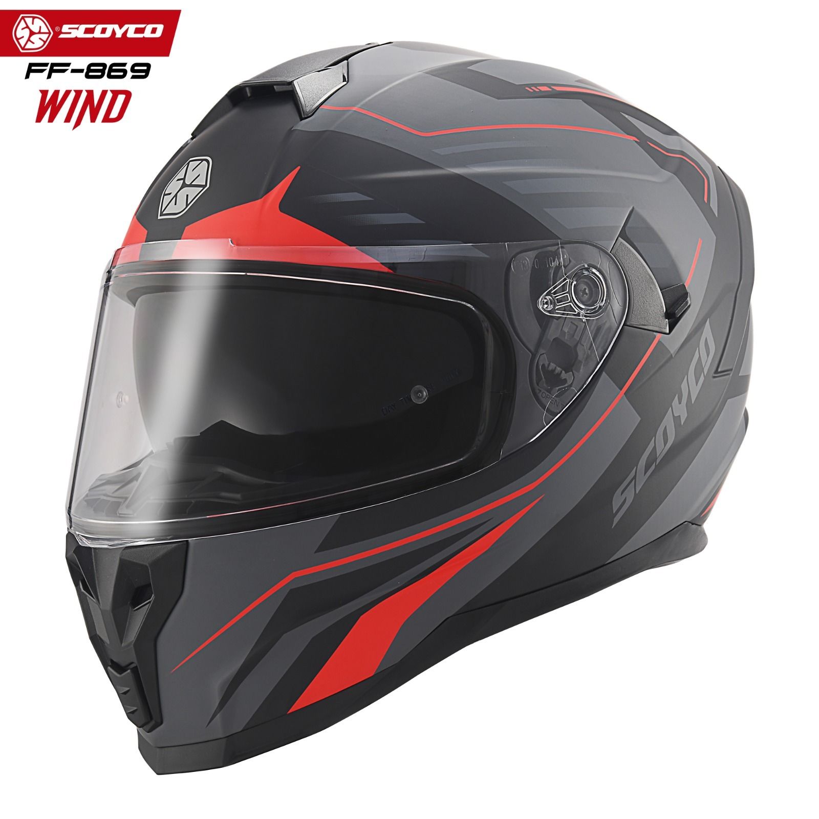 Scoyco Motosiklet Kaskı 869 Wind Tam Kapalı