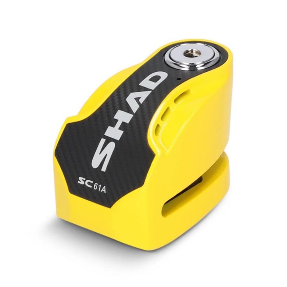 Shad Alarmlı Sarı Motosiklet Disk Kilidi C0S6103A
