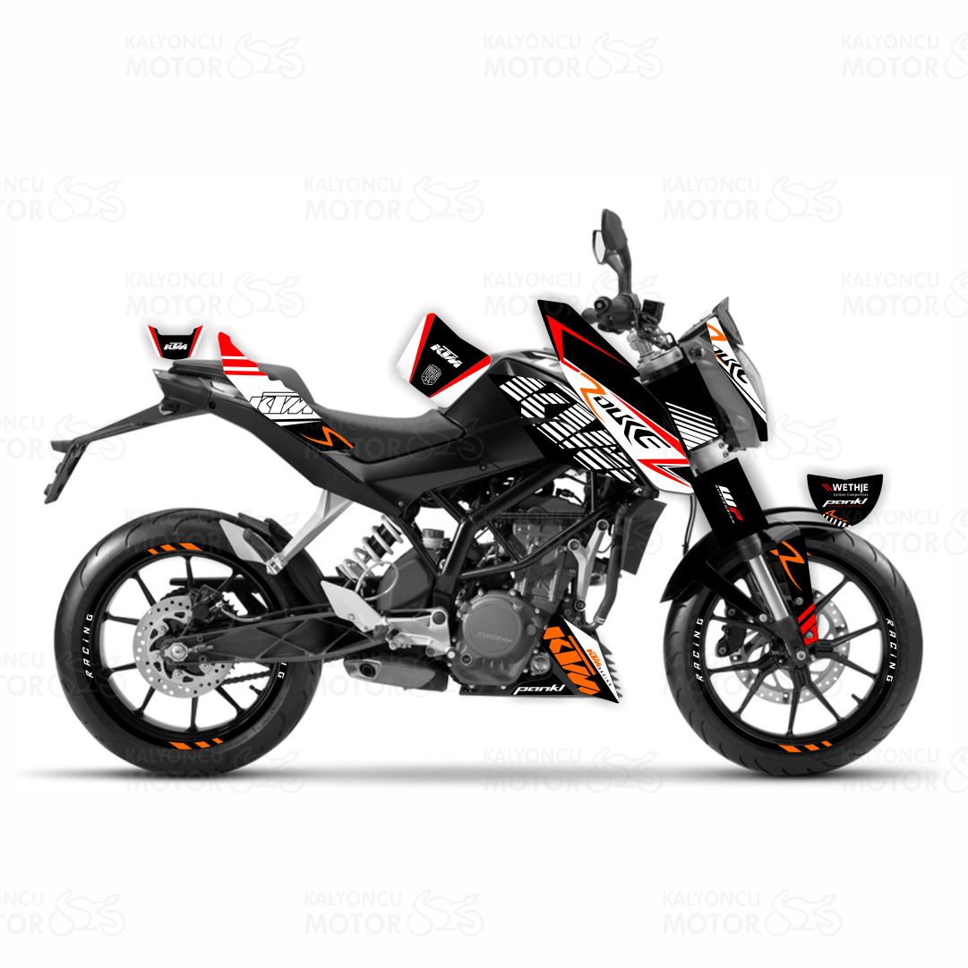 KTM Duke 200 R Design Sticker Set (2011-16)