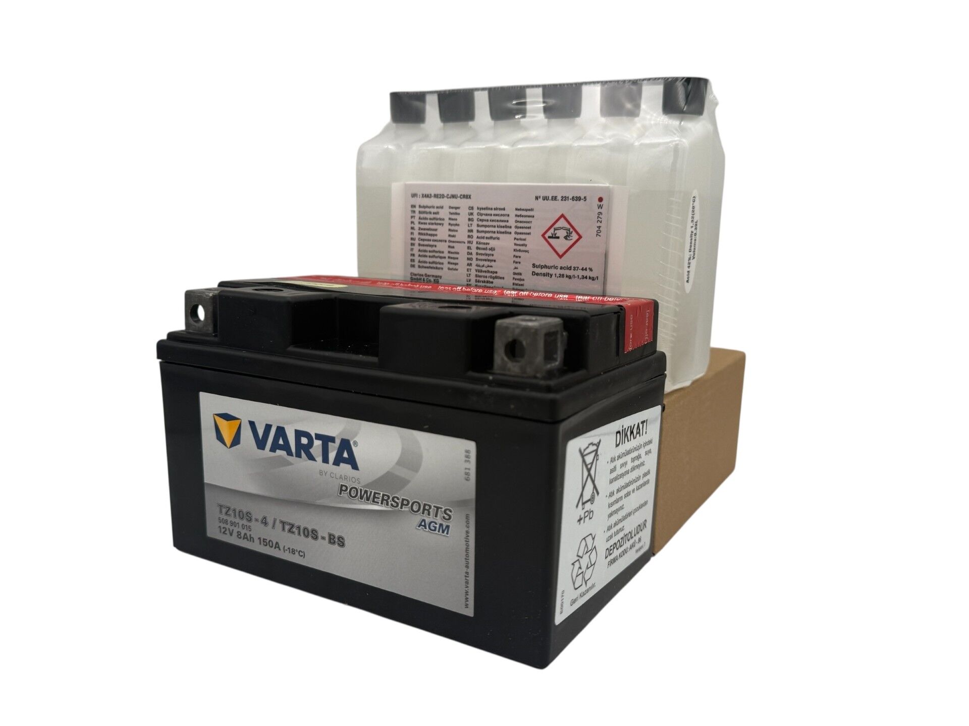Varta TTZ10S-BS 12V 8 AH 150A Akü