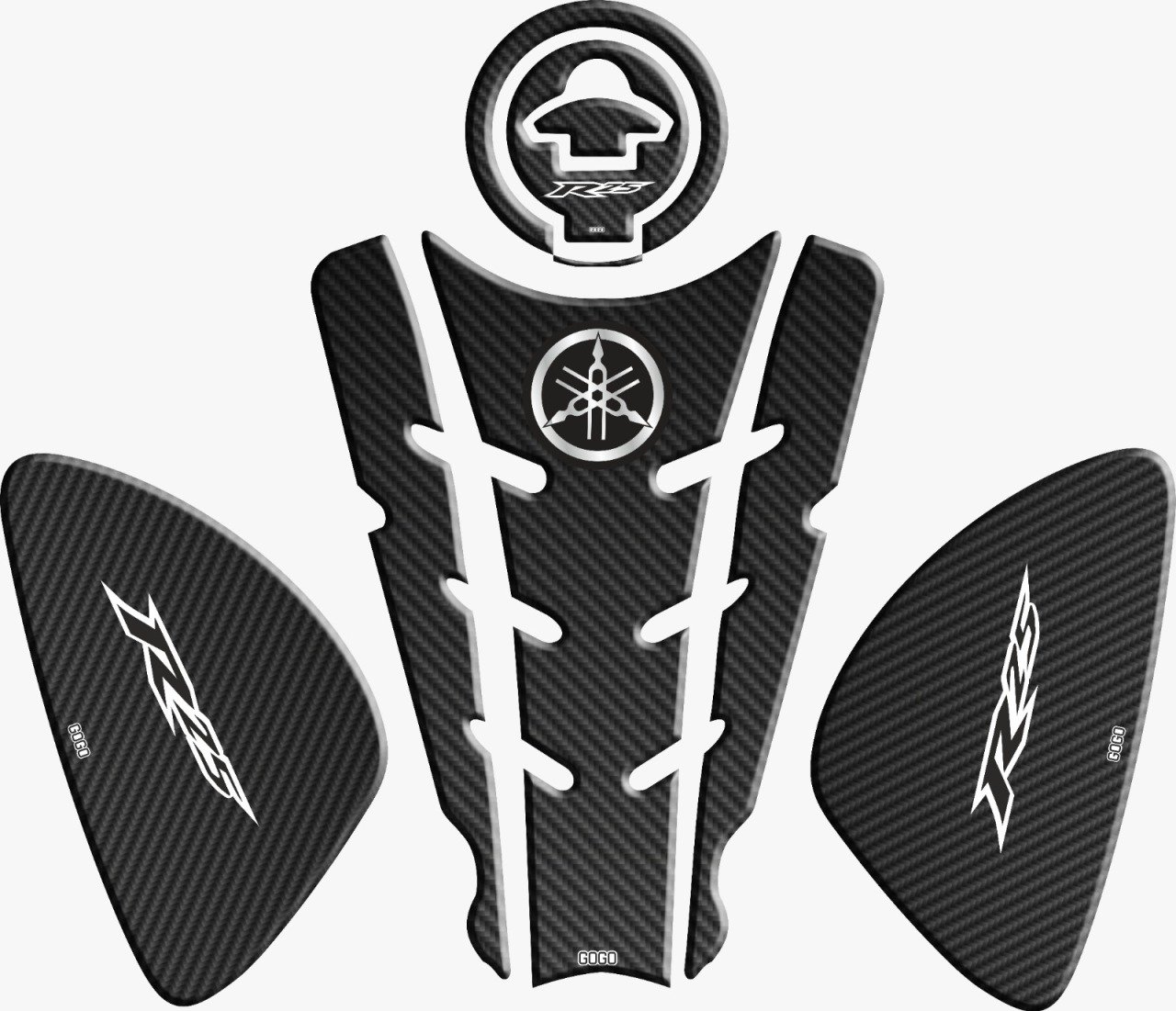 Yamaha YZF R25 Tank Pad Karbon (Özel Kesim)