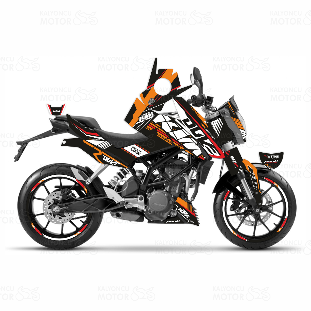 KTM Duke 390 Sport Line Sticker Seti
