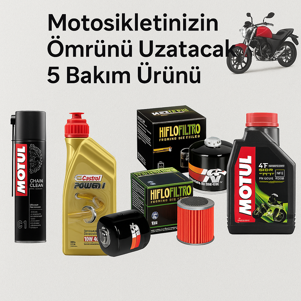  Motosikletinizin Ömrünü Uzatacak 5 Bakım Ürünü