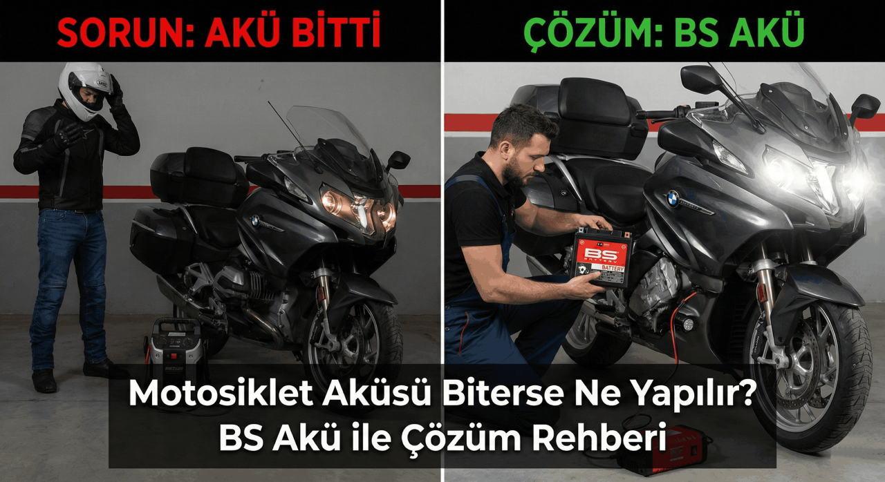 Motosiklet Aküsü Biterse Ne Yapılır? BS Akü ile Çözüm Rehberi