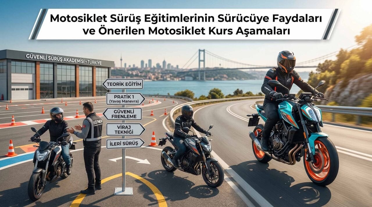 Motosiklet Sürüş Eğitimlerinin Sürücüye Faydaları ve Önerilen Motosiklet Kurs Aşamaları