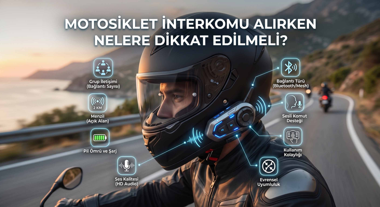 Motosiklet İnterkomu Alırken Nelere Dikkat Edilmeli?