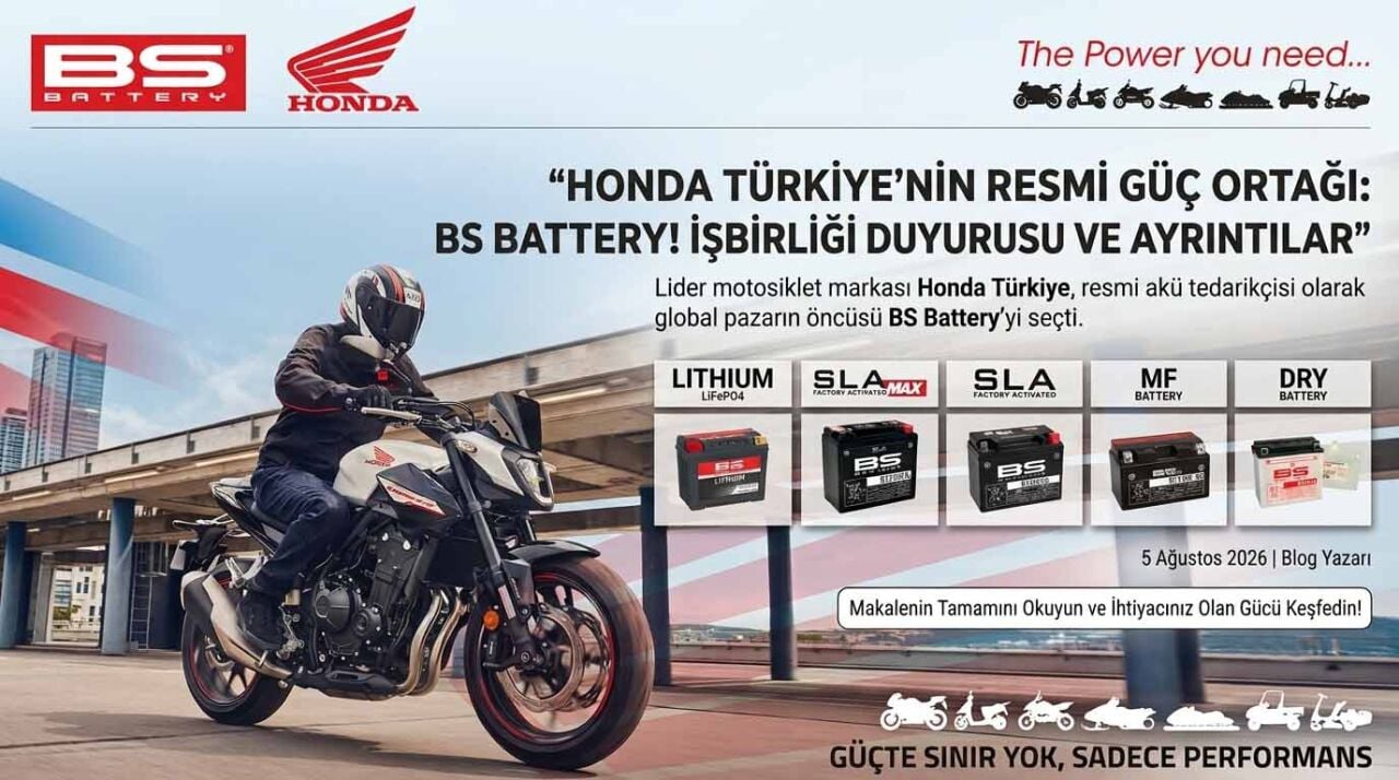 BS Battery, Honda Türkiye’nin Resmi Akü Tedarikçisi Oldu