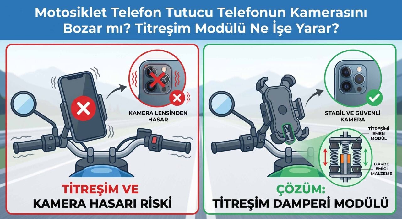 Motosiklet Telefon Tutucu Kamerayı Bozar mı?