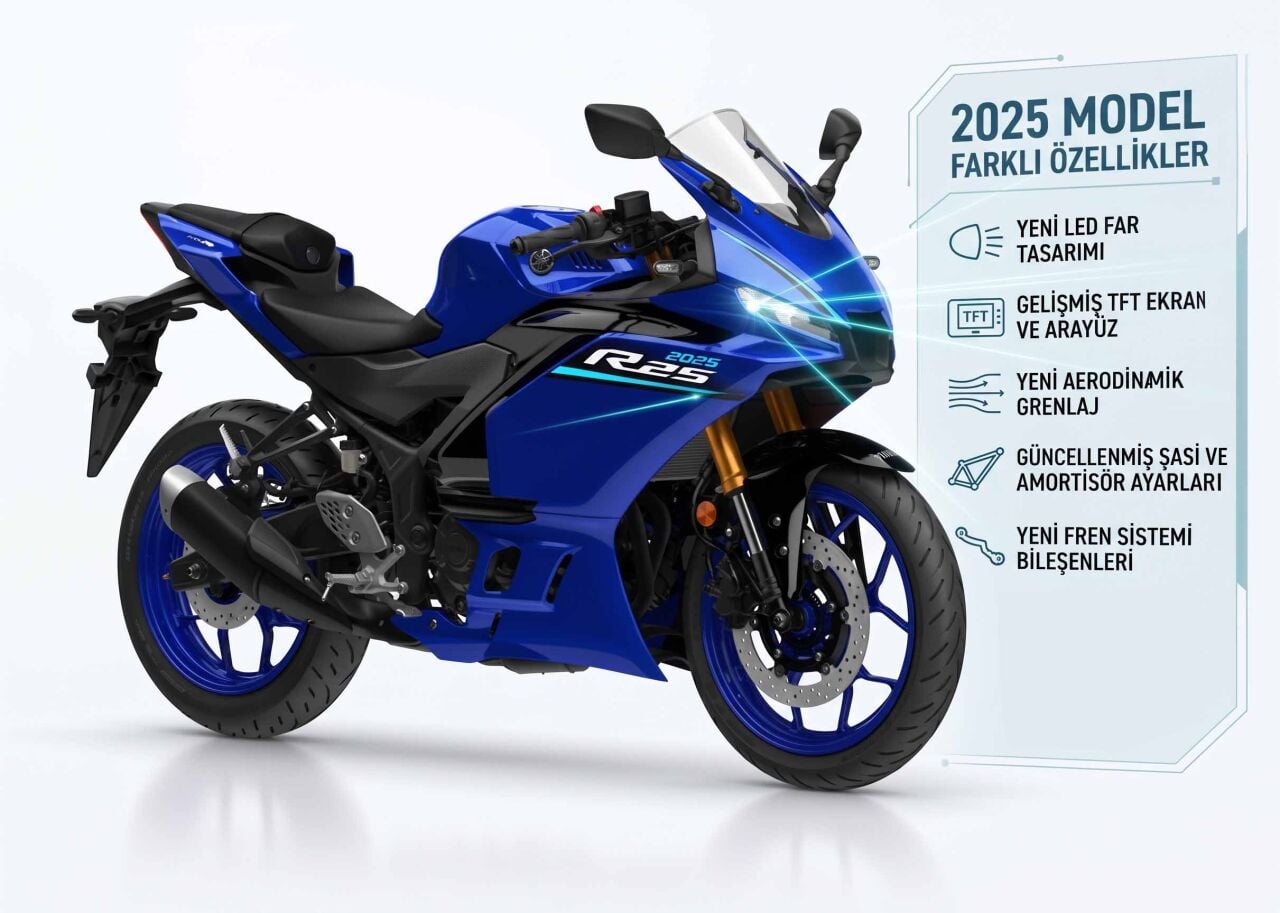 Yamaha YZF-R25 Kasa Değişimleri: 2019 ve 2025’te Neler Değişti? Yedek Parça Rehberi