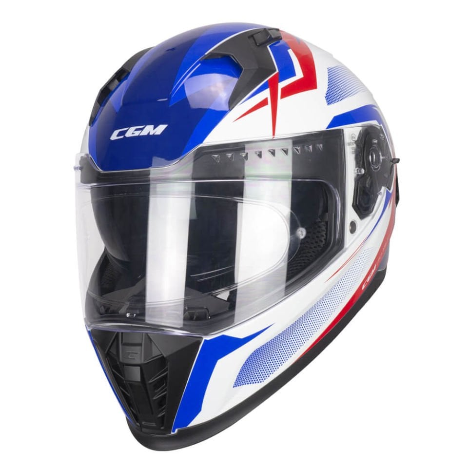 CGM 311 G Blast Sport Kapalı Motosiklet Kaskı Beyaz Mavi M