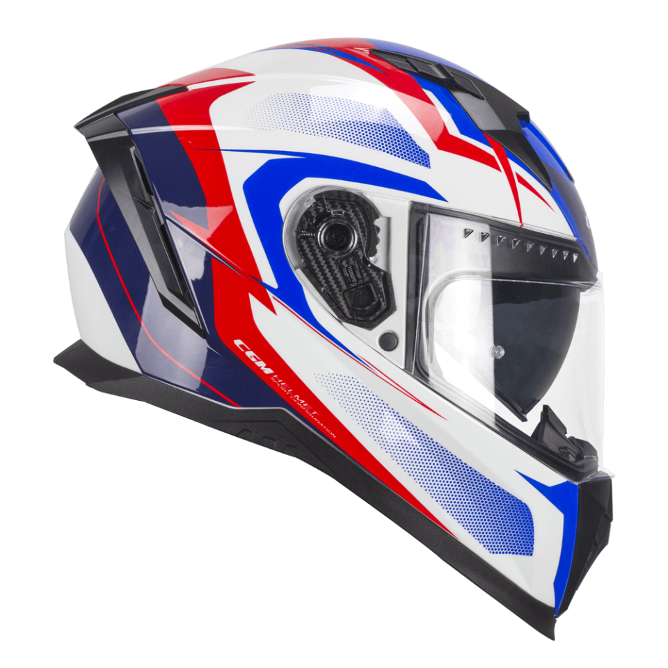 CGM 311 G Blast Sport Kapalı Motosiklet Kaskı Beyaz Mavi L