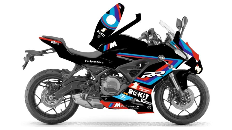 RKS SRK 250 RR - RR Design Siyah Temalı Sticker Kaplama Set