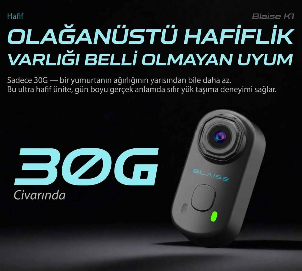Blaise K1 Aksiyon Kamera + 32 GB SD Kart