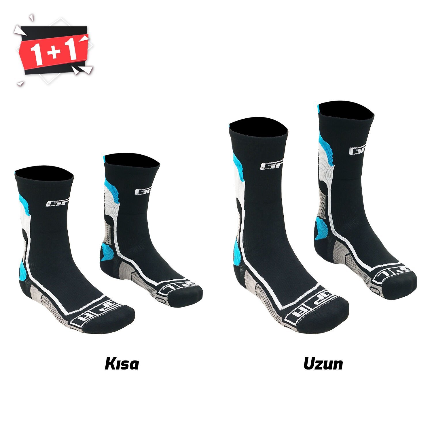 GP Kompozit Üniversal Uzun Kısa Termal Çorap Seti Mavi