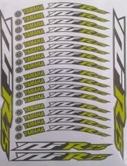Yamaha YZF R25 Jant Şeridi Beyaz