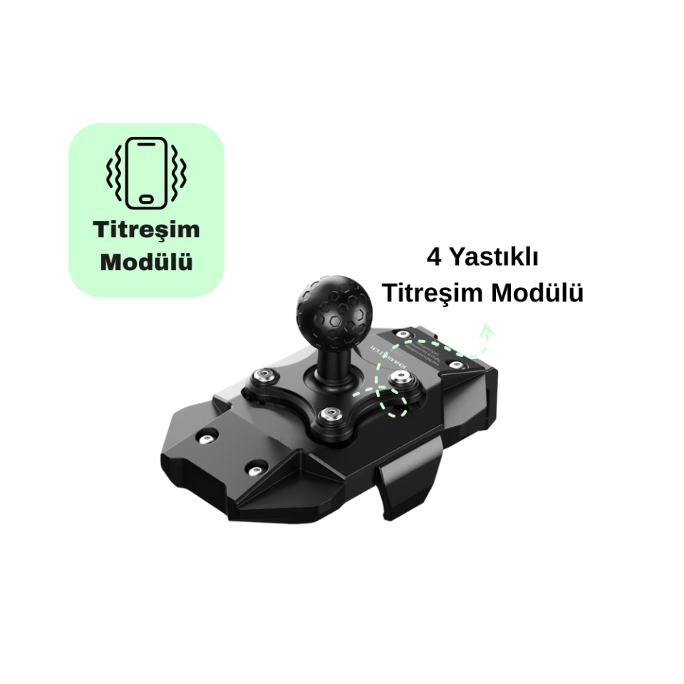 KNMaster TT-880 Titreşim Önleyicili Motosiklet Telefon Tutucu