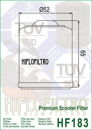 Hiflo HF 183 Yağ Filtresi