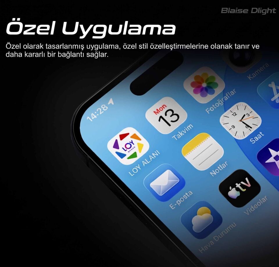 BLAISE DLight Akıllı Kask LED Ekranı Bluetooth RGB Display
