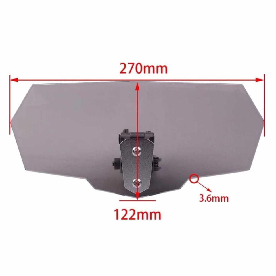 Knmaster WD200 Ön Cam Uzatma / Deflektör Model A (Füme)