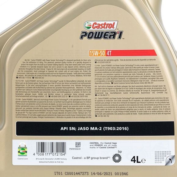 Castrol Power 1 15W-50 4 Litre Motor Yağı