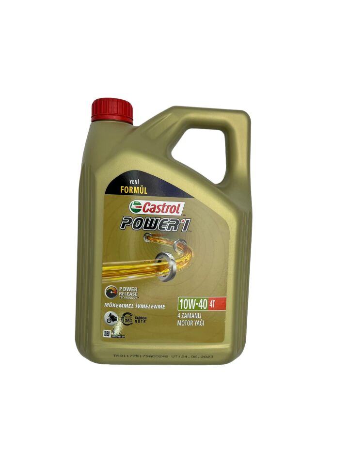 Castrol POWER 1 10W-40 4L オートバイ用　2缶17800 Castrol Power 1 10W-40 4 Litre Motor Yağı | Kalyoncu Motor