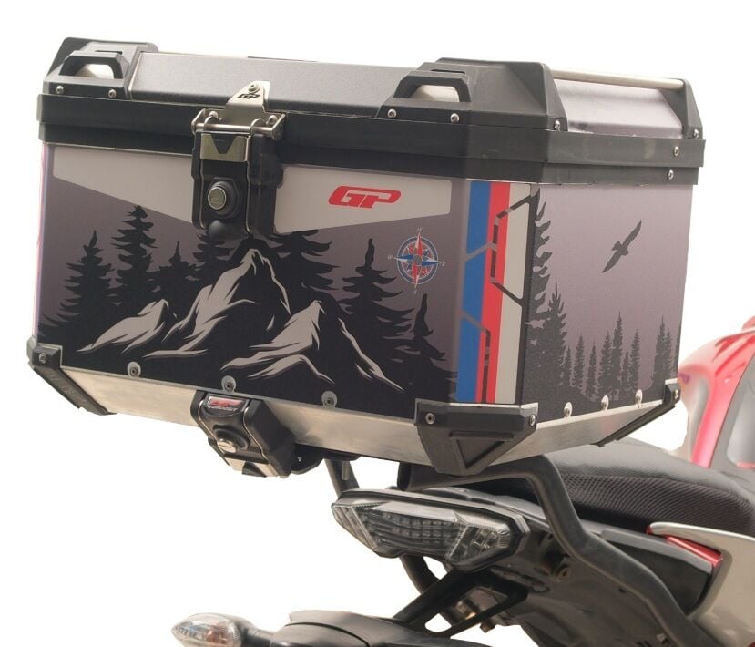 GP Kompozit 45 lt. Alimiyum Motosiklet Çantası  DSN06