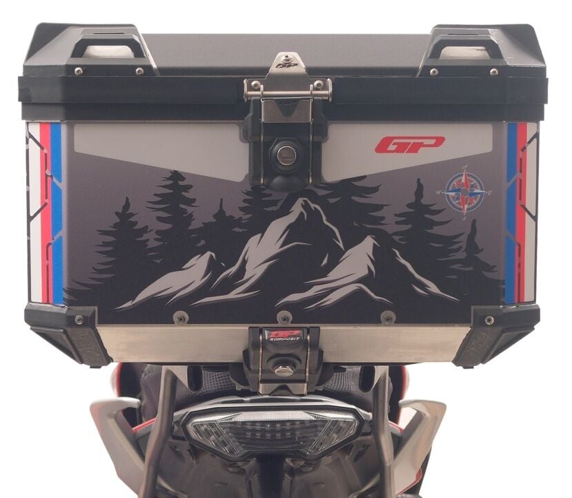 GP Kompozit 45 lt. Alimiyum Motosiklet Çantası  DSN06