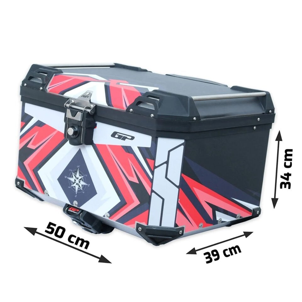 GP Kompozit 45 lt.  Aliminyum Motosiklet Çantası DSN10