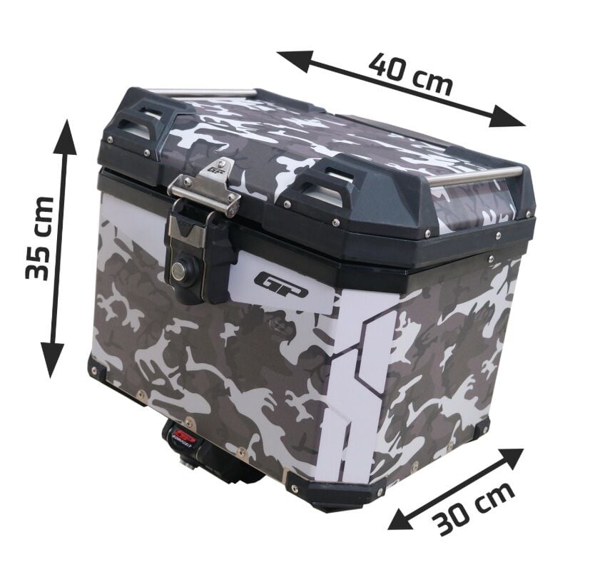 GP Kompozit 37 lt. Aliminyum motosiklet Çantası DSN01