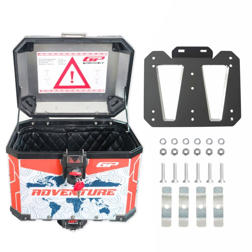 GP Kompozit DSN 09 Üniversal 37 lt. Alüminyum Motosiklet Çantası