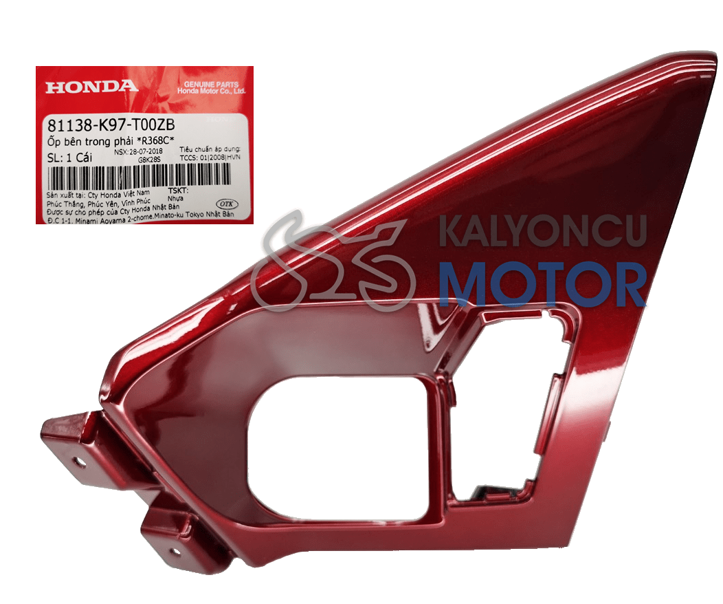 Honda PCX 125 Sağ Torpido Kapak Kırmızı 2018-2020