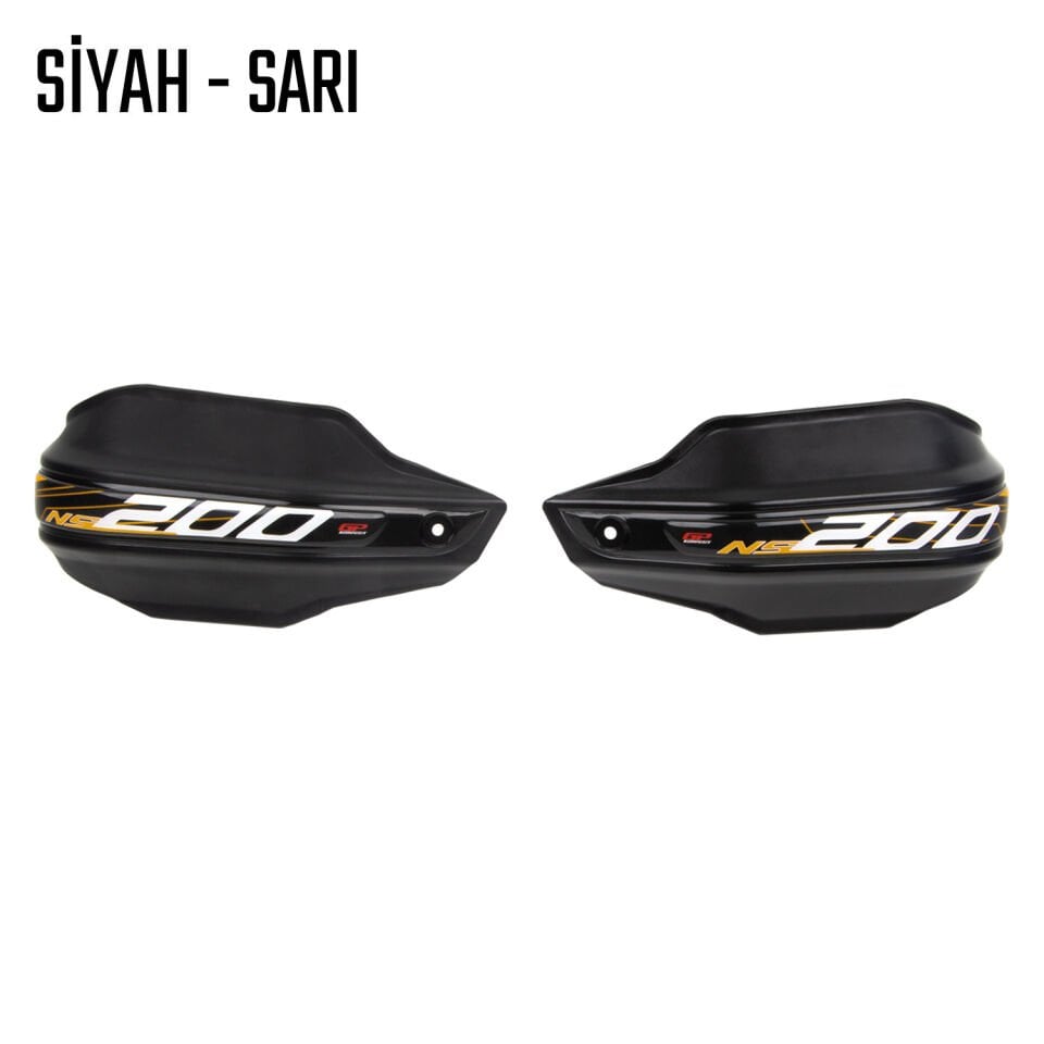 Bajaj Pulsar 200 NS Elcik Koruma Takımı Siyah Sarı