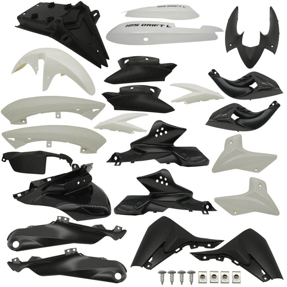 Mondial Drift 125 L Beyaz Kaporta Seti (Komple)