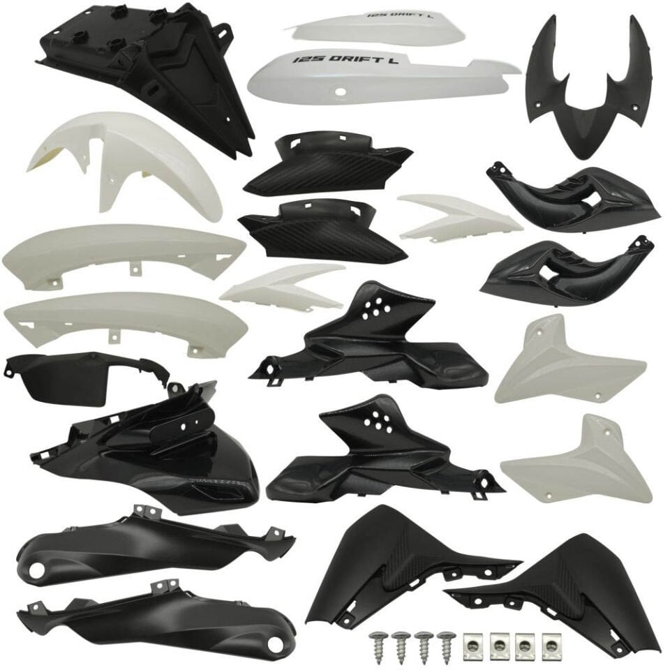 Mondial Drift 125 L Beyaz Kaporta Seti (Komple)