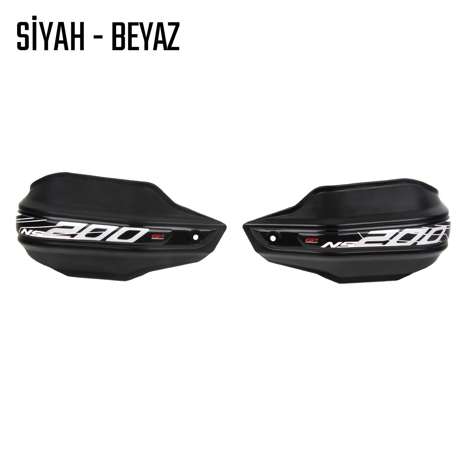 Bajaj Pulsar 200 NS Elcik Koruma Takımı Siyah Beyaz