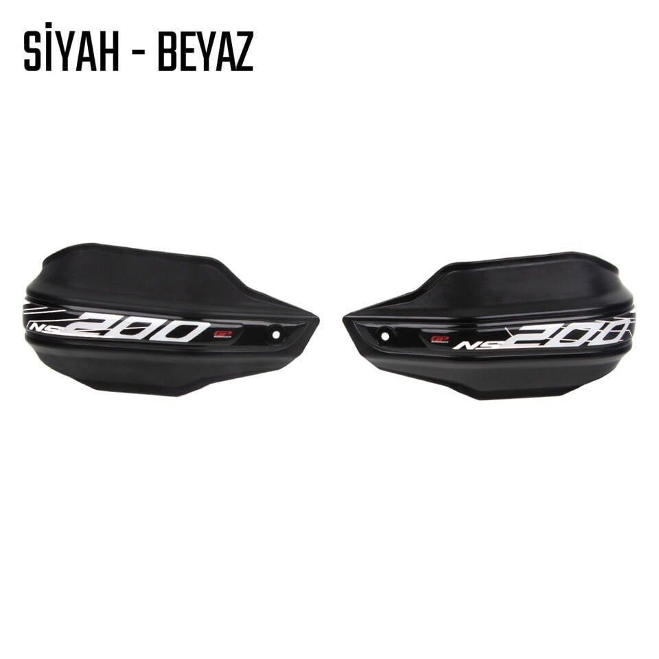 Bajaj Pulsar 200 NS Elcik Koruma Takımı Siyah Beyaz