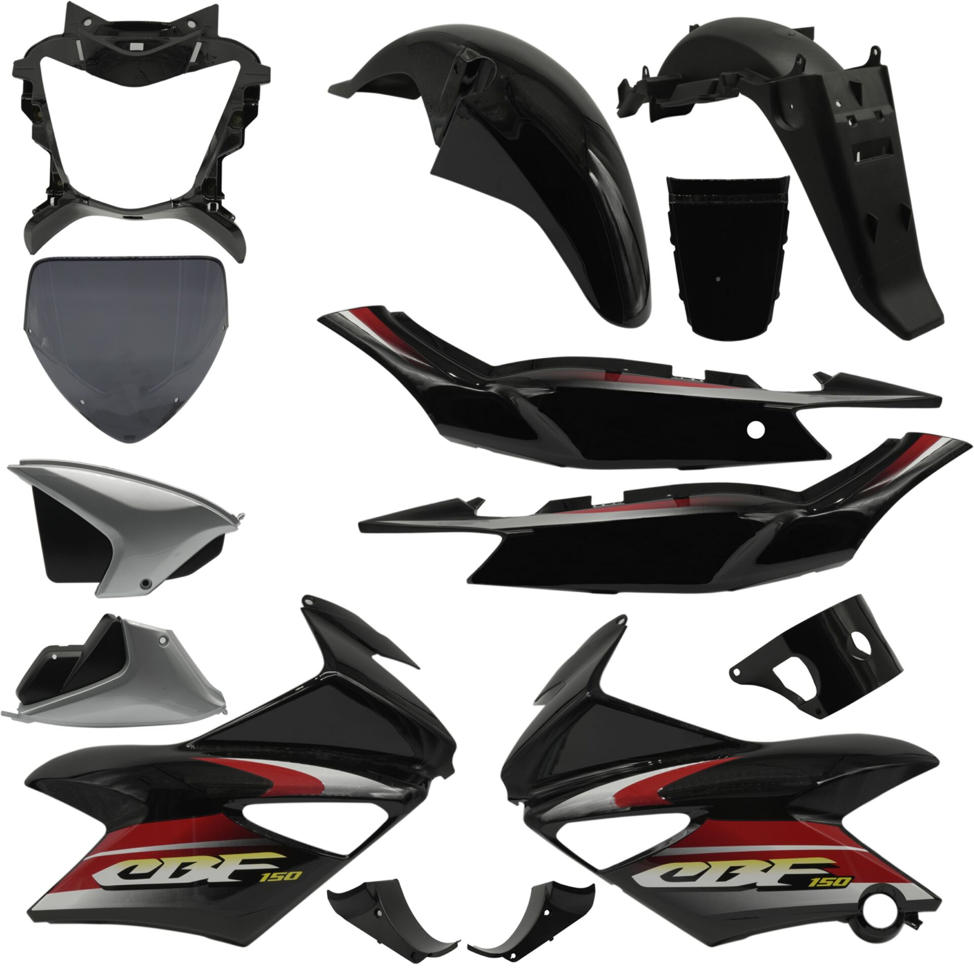 Honda CBF 150 Siyah Kaporta Seti