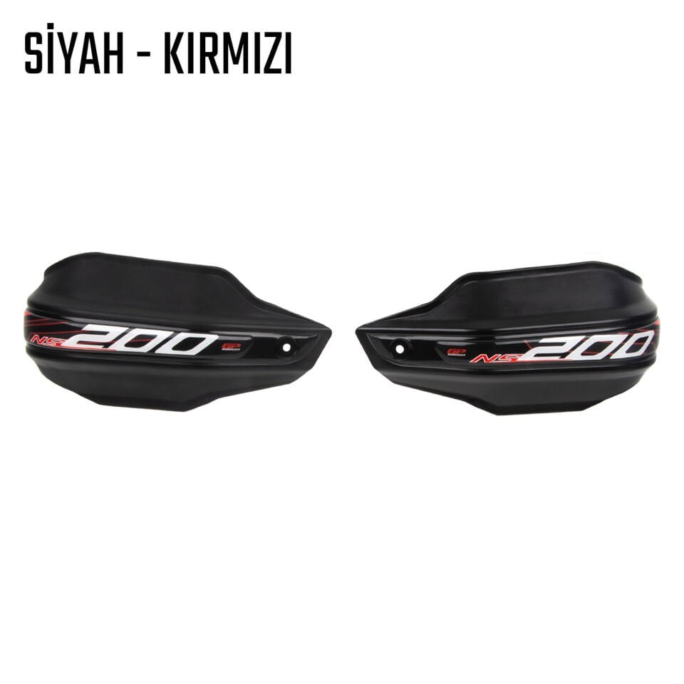 Bajaj Pulsar 200 NS Elcik Koruma Takımı Siyah Kırmızı