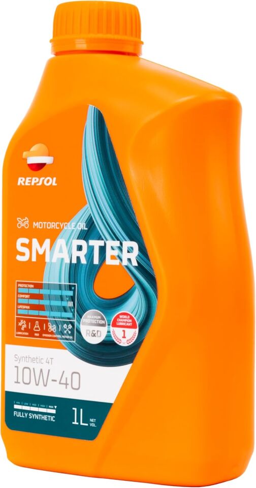 Repsol Smarter Synthetic 4T 10W-40 1 lt. Motosiklet Yağı