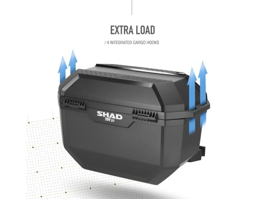 SHAD TR27 Motosiklet Yan Çanta Seti Siyah D0TR27100