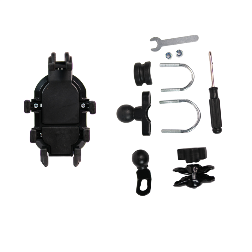 KNMaster FP400 Titreşim Engelleyicili Tüm Motosikletlere Uyumlu Telefon Tutucu