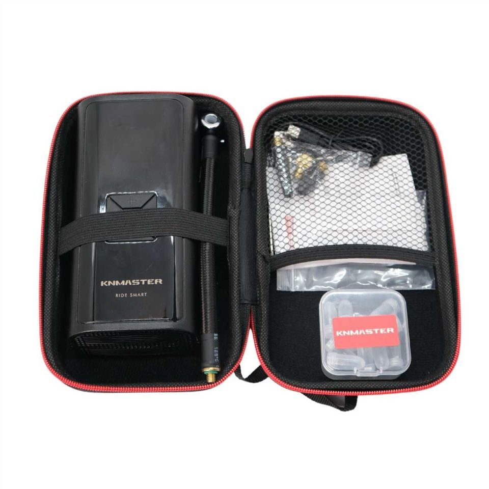 Knmaster LP100 Dijital Göstergeli Şarjlı Akıllı Lastik Şişirme Pompası - Powerbank