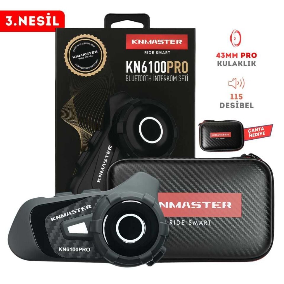 Knmaster KN6100 PRO - Bluetooth İnterkom Seti